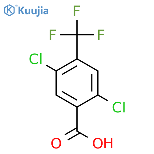 Benzoic acid, 2,5-dichloro-4-(trifluoromethyl)- structure