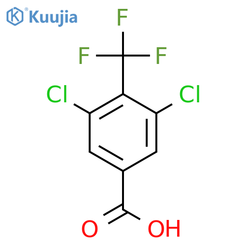 3,5-dichloro-4-(trifluoromethyl)benzoic acid structure