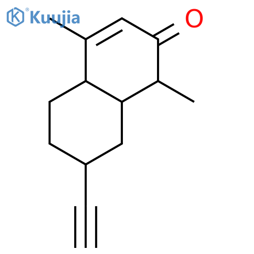 2(1H)-Naphthalenone, 7-ethynyl-4a,5,6,7,8,8a-hexahydro-1,4-dimethyl- structure
