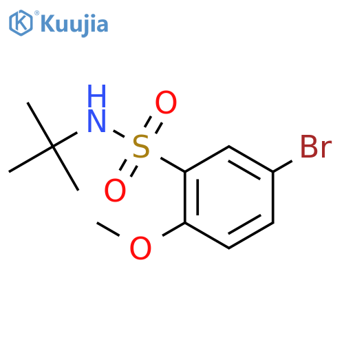 5-Bromo-N-t-butyl-2-methoxybenzenesulfonamide structure