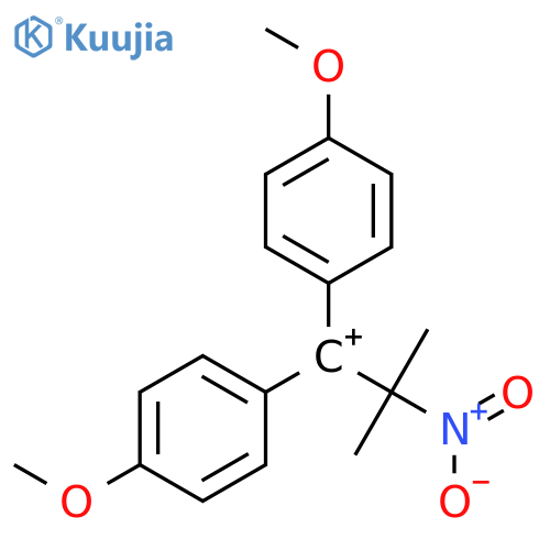 Propylium, 1,1-bis(4-methoxyphenyl)-2-methyl-2-nitro- structure