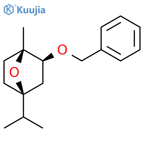 7-Oxabicyclo[2.2.1]heptane, 1-methyl-4-(1-methylethyl)-2-(phenylmethoxy)-, (1R,2S,4S)-rel- structure