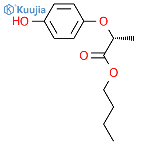 (R)-Butyl 2-(4-hydroxyphenoxy)propanoate structure