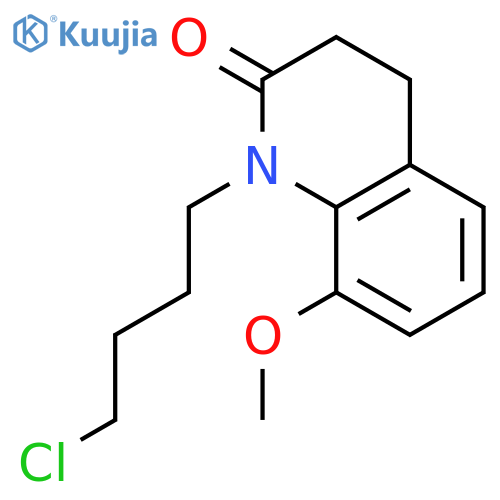 2(1H)-QUINOLINONE, 1-(4-CHLOROBUTYL)-3,4-DIHYDRO-8-METHOXY- structure