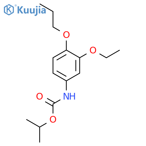 CARBAMIC ACID, (3-ETHOXY-4-PROPOXYPHENYL)-, 1-METHYLETHYL ESTER structure
