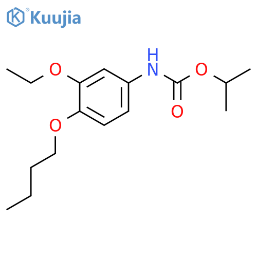 Carbamic acid, (4-butoxy-3-ethoxyphenyl)-, 1-methylethyl ester structure