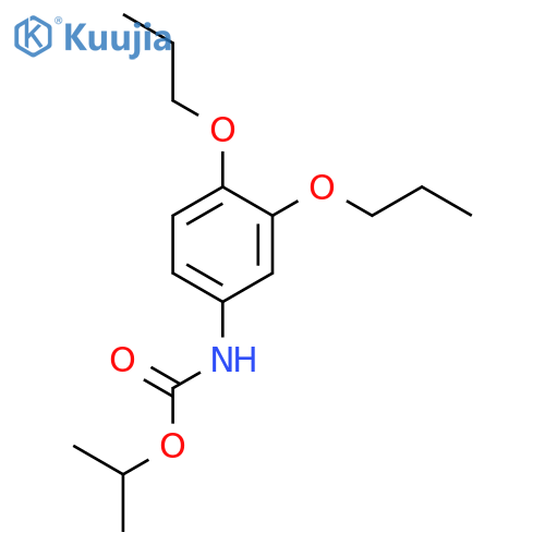 Carbamic acid, (3,4-dipropoxyphenyl)-, 1-methylethyl ester structure