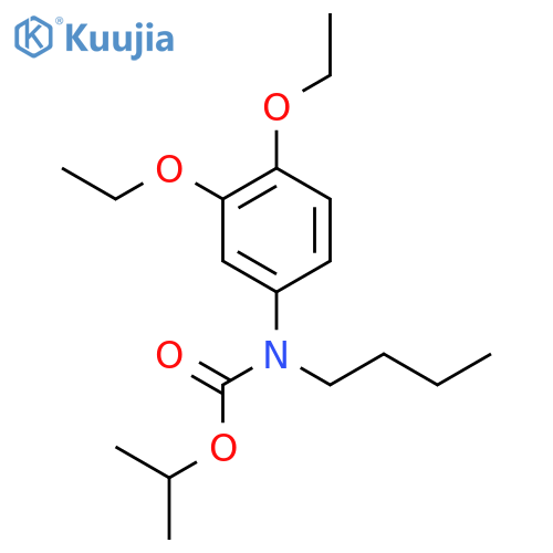 Carbamic acid, butyl(3,4-diethoxyphenyl)-, 1-methylethyl ester structure