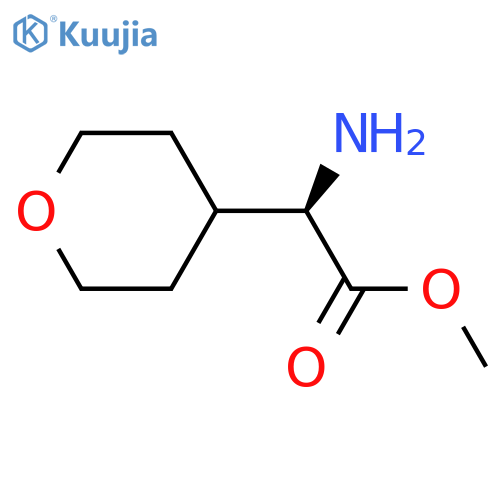 methyl (2R)-2-amino-2-(oxan-4-yl)acetate structure
