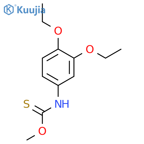 CARBAMOTHIOIC ACID, (3,4-DIETHOXYPHENYL)-, O-METHYL ESTER structure