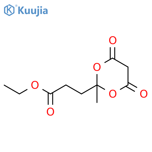 1,3-Dioxane-2-propanoic acid, 2-methyl-4,6-dioxo-, ethyl ester structure