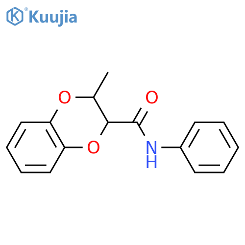 3-methyl-N-phenyl-2,3-dihydro-1,4-benzodioxine-2-carboxamide structure