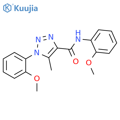 N,1-bis(2-methoxyphenyl)-5-methyl-1H-1,2,3-triazole-4-carboxamide structure