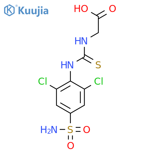 GLYCINE, N-[[[4-(AMINOSULFONYL)-2,6-DICHLOROPHENYL]AMINO]THIOXOMETHYL]- structure