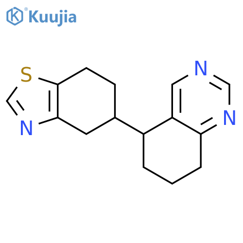 Quinazoline, 5,6,7,8-tetrahydro-5-(4,5,6,7-tetrahydro-5-benzothiazolyl)- structure