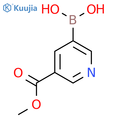 [5-(methoxycarbonyl)pyridin-3-yl]boronic acid structure