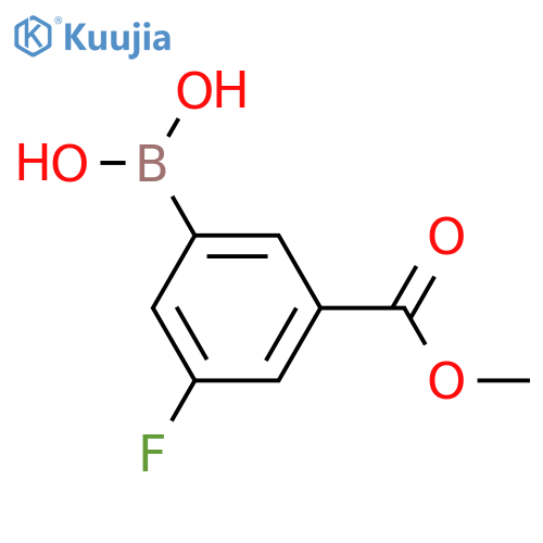 3-Fluoro-5-methoxycarbonylphenylboronic acid structure