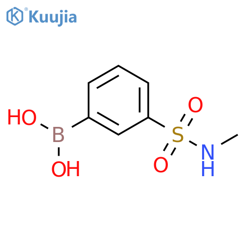 [3-(methylsulfamoyl)phenyl]boronic acid structure