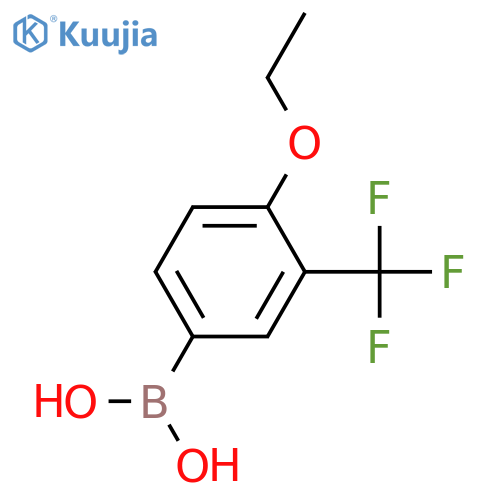 (4-ethoxy-3-trifluoromethylphenyl)boronic acid structure