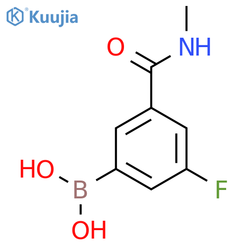 3-Fluoro-5-(methylcarbamoyl)phenylboronic acid structure