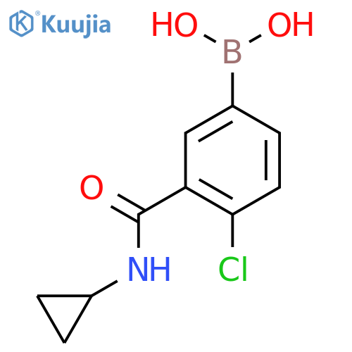 4-Chloro-3-(cyclopropylcarbamoyl)phenylboronic acid structure
