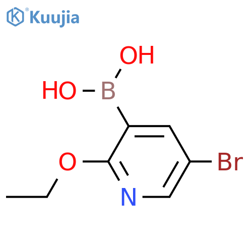 5-bromo-2-ethoxypyridin-3-ylboronic acid structure