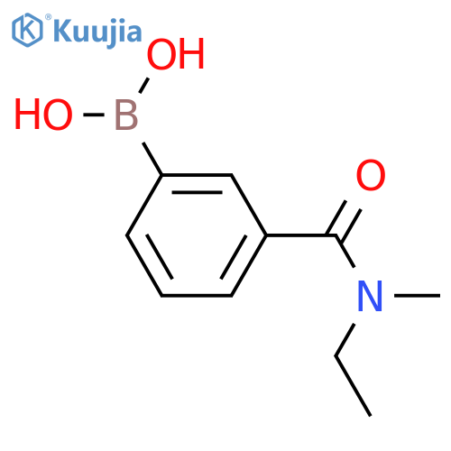 (3-(Ethyl(methyl)carbamoyl)phenyl)boronic acid structure