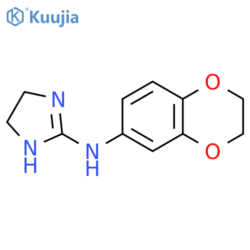 1H-Imidazol-2-amine, N-(2,3-dihydro-1,4-benzodioxin-6-yl)-4,5-dihydro- structure