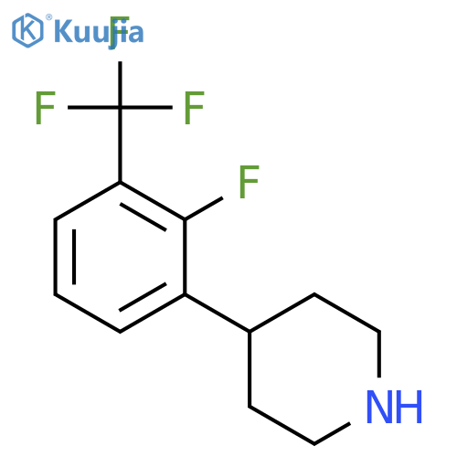 PIPERIDINE, 4-[2-FLUORO-3-(TRIFLUOROMETHYL)PHENYL]- structure