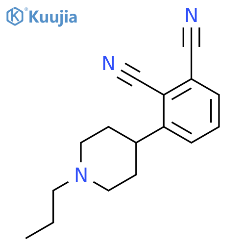 1,2-Benzenedicarbonitrile, 3-(1-propyl-4-piperidinyl)- structure