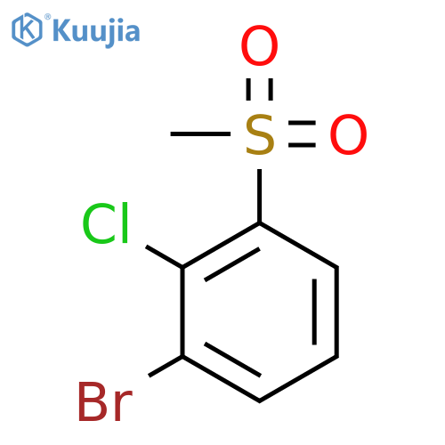 BENZENE, 1-BROMO-2-CHLORO-3-(METHYLSULFONYL)- structure