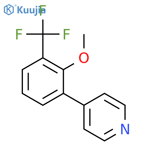 Pyridine, 4-[2-methoxy-3-(trifluoromethyl)phenyl]- structure