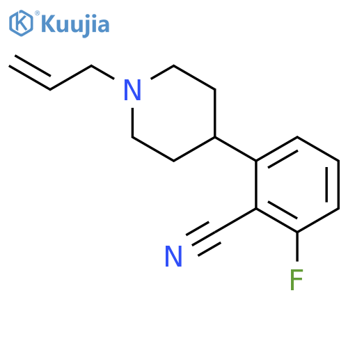 BENZONITRILE, 2-FLUORO-6-[1-(2-PROPENYL)-4-PIPERIDINYL]- structure