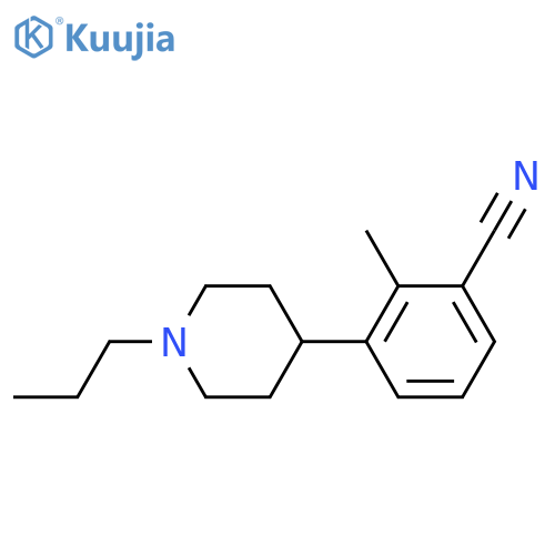 Benzonitrile, 2-methyl-3-(1-propyl-4-piperidinyl)- structure
