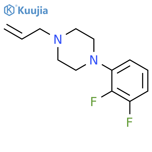 Piperazine, 1-(2,3-difluorophenyl)-4-(2-propenyl)- structure