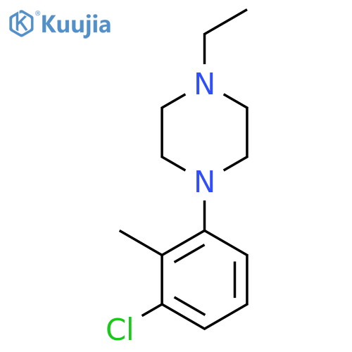 Piperazine, 1-(3-chloro-2-methylphenyl)-4-ethyl- structure