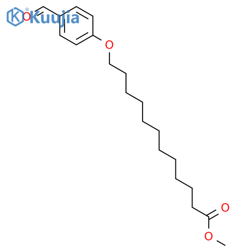 Dodecanoic acid, 12-(4-formylphenoxy)-, methyl ester structure