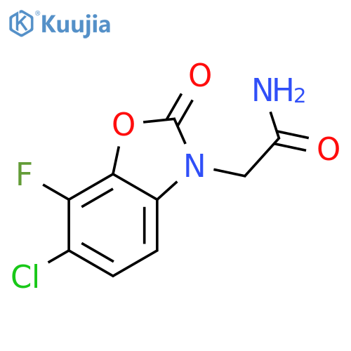 3(2H)-Benzoxazoleacetamide, 6-chloro-7-fluoro-2-oxo- structure