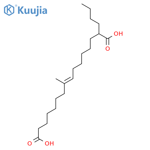 2-Butyl-9-methylhexadec-8-enedioic acid structure