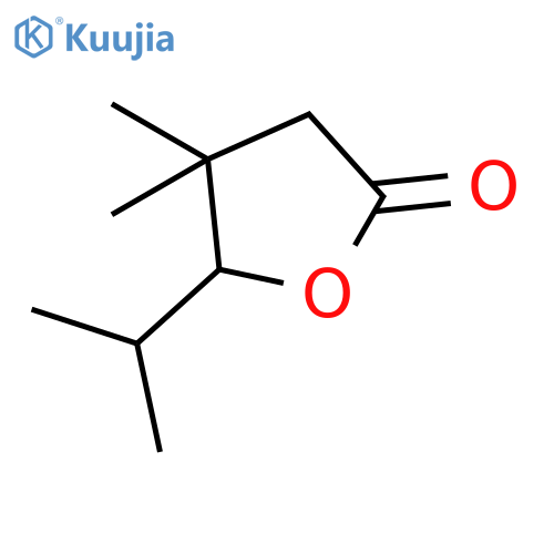2(3H)-Furanone, dihydro-4,4-dimethyl-5-(1-methylethyl)- structure