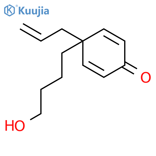 2,5-Cyclohexadien-1-one, 4-(4-hydroxybutyl)-4-(2-propenyl)- structure