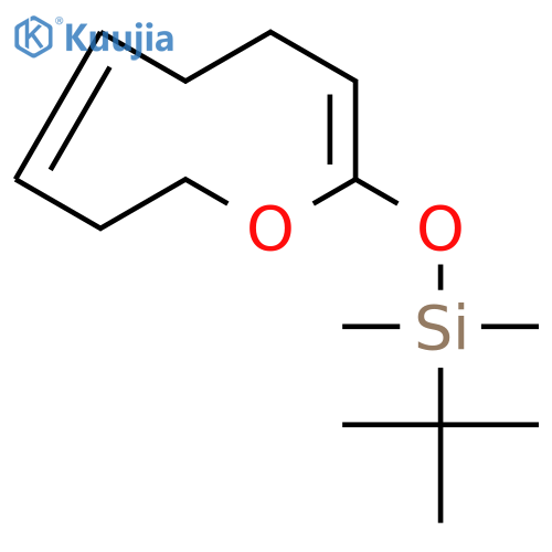 SILANE, (1,1-DIMETHYLETHYL)DIMETHYL[(4,5,8,9-TETRAHYDRO-2-OXONINYL)OXY]- structure