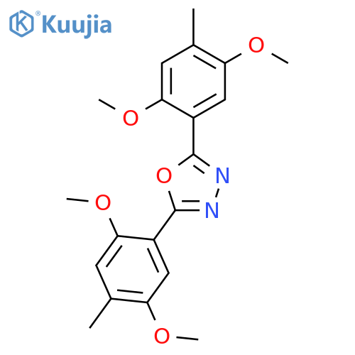 1,3,4-Oxadiazole, 2,5-bis(2,5-dimethoxy-4-methylphenyl)- structure