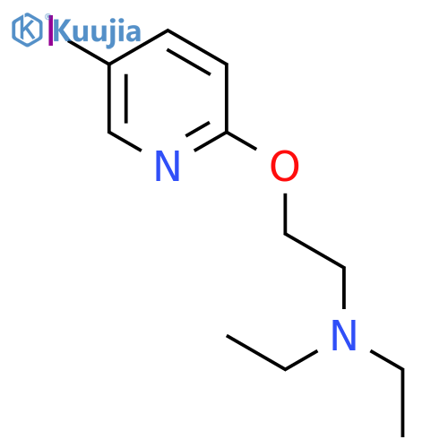 Ethanamine, N,N-diethyl-2-[(5-iodo-2-pyridinyl)oxy]- structure