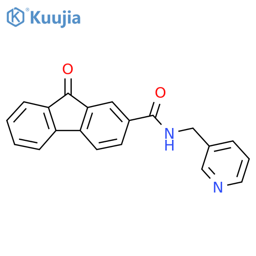 9-oxo-N-(pyridin-3-yl)methyl-9H-fluorene-2-carboxamide structure