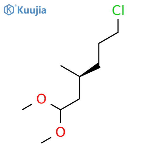 Hexane, 6-chloro-1,1-dimethoxy-3-methyl-, (3S)- structure