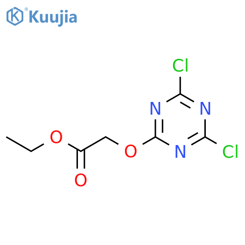 Acetic acid, [(4,6-dichloro-1,3,5-triazin-2-yl)oxy]-, ethyl ester structure