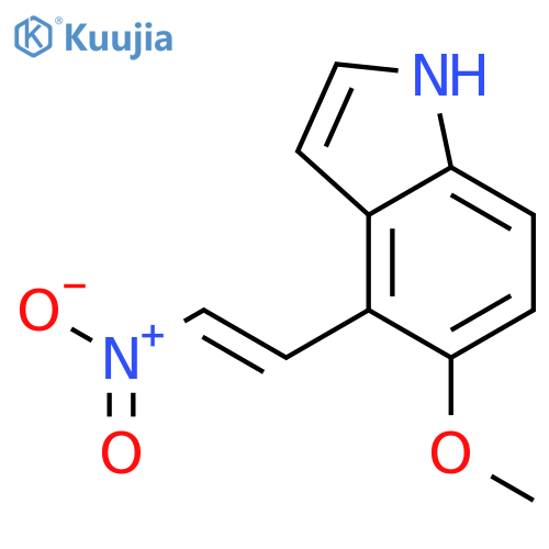 1H-Indole, 5-methoxy-4-(2-nitroethenyl)- structure