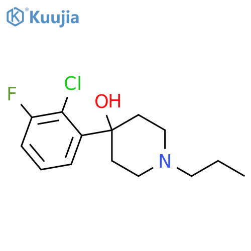 4-PIPERIDINOL, 4-(2-CHLORO-3-FLUOROPHENYL)-1-PROPYL- structure