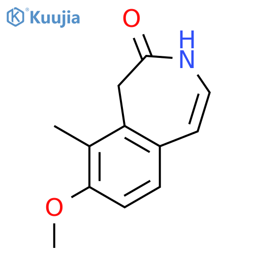 2H-3-BENZAZEPIN-2-ONE, 1,3-DIHYDRO-8-METHOXY-9-METHYL- structure